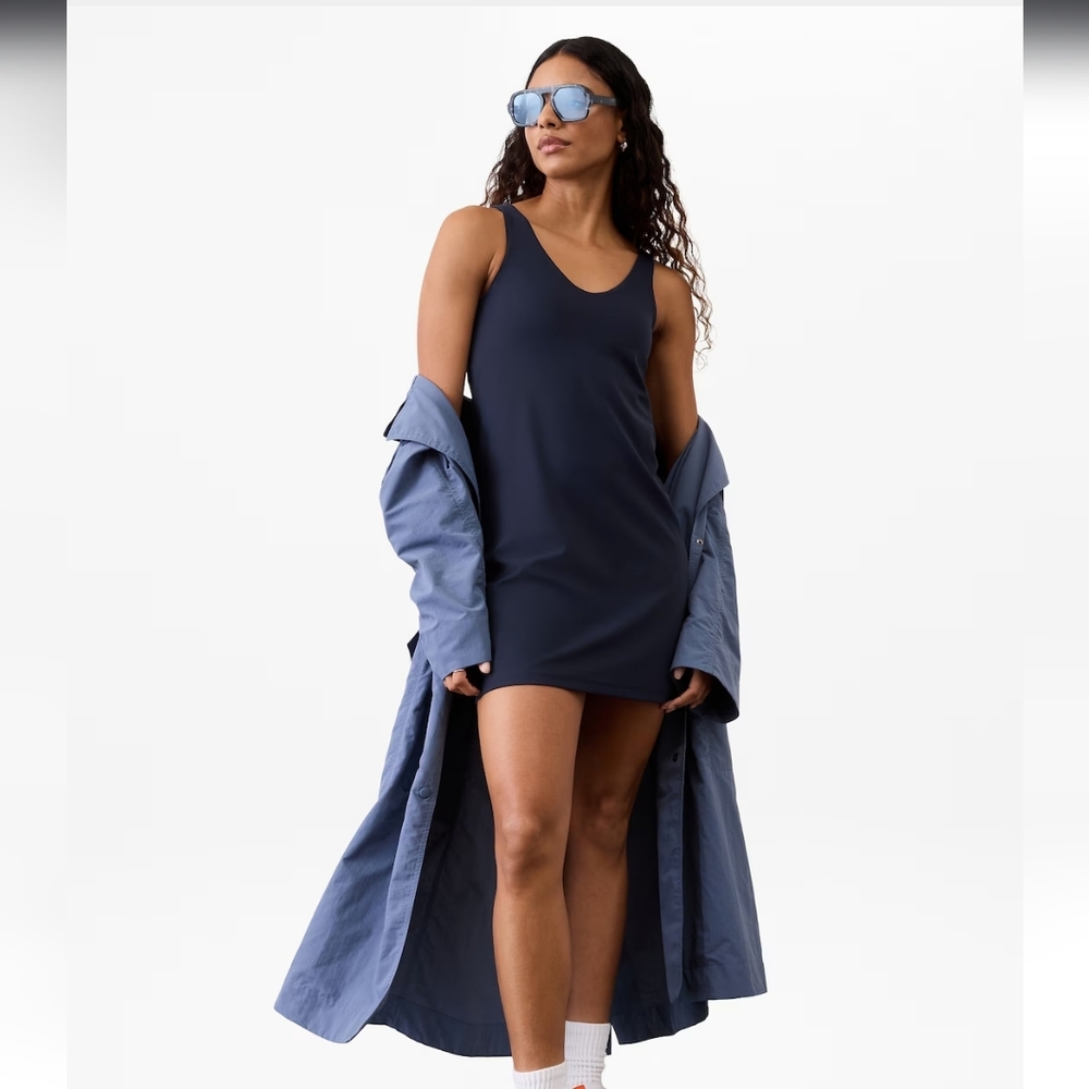 Athleta Navy Transcend Dress